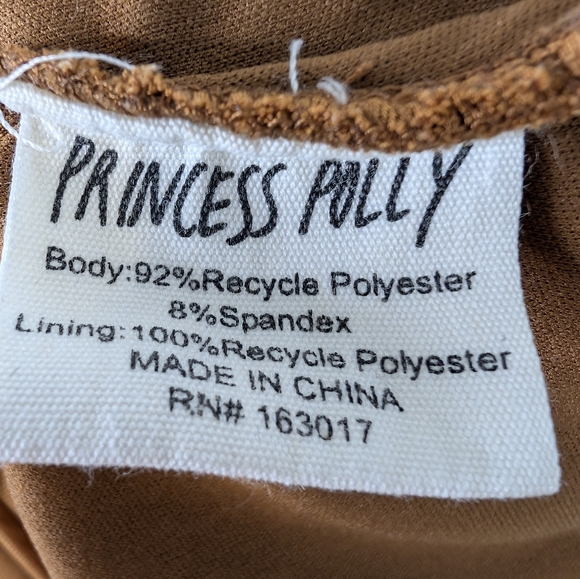 💘 Tara Mini Brown Dress Princess Polly - Picture 9 of 9